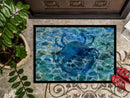 Blue Crab Under Water Doormat - 24x36 Decorative Floor Mat – Indoor/Outdoor Rug with Artistic Flair BB5369JMAT
