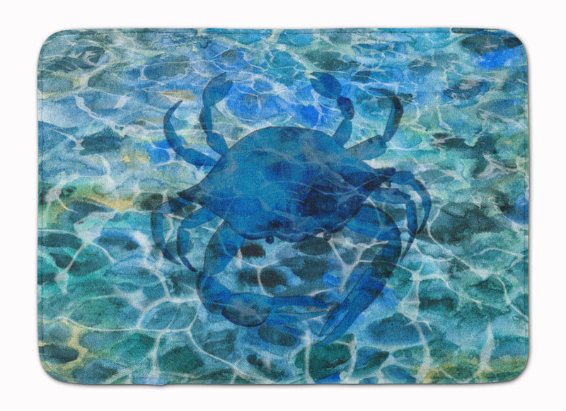 Blue Crab Under Water Machine Washable Memory Foam Mat BB5369RUG