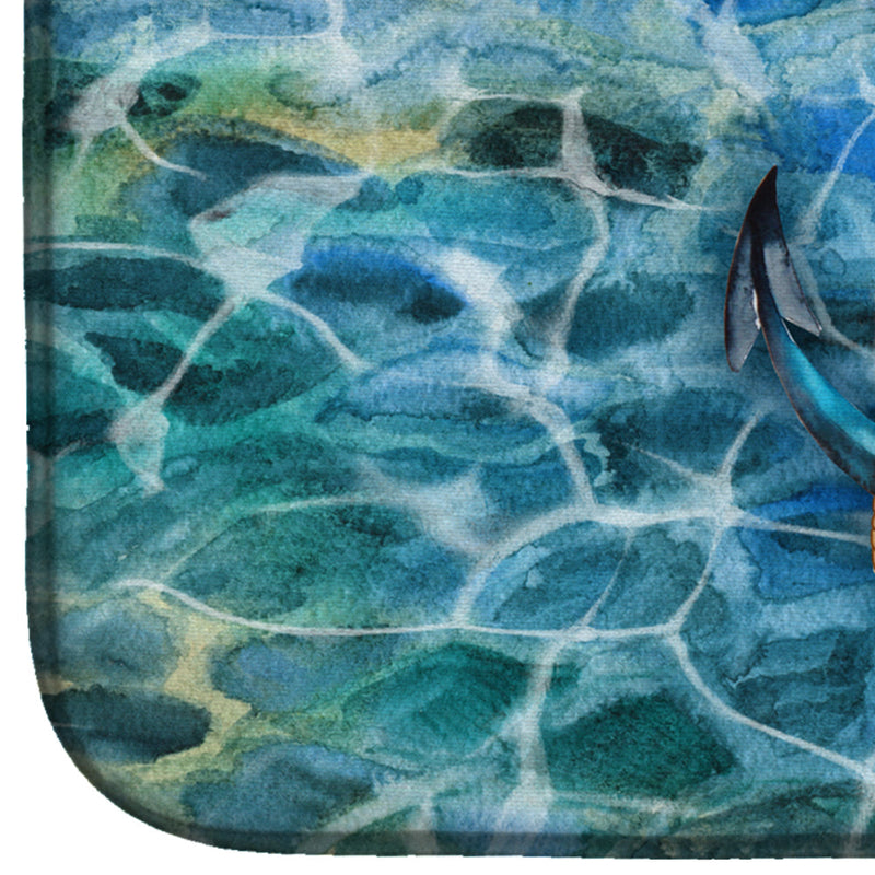 Anchor and Rope Dish Drying Mat – Absorbent, Artistic Kitchen Essentials BB5370DDM