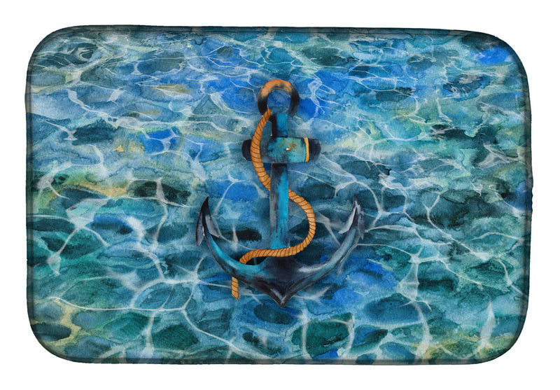 Anchor and Rope Dish Drying Mat – Absorbent, Artistic Kitchen Essentials BB5370DDM