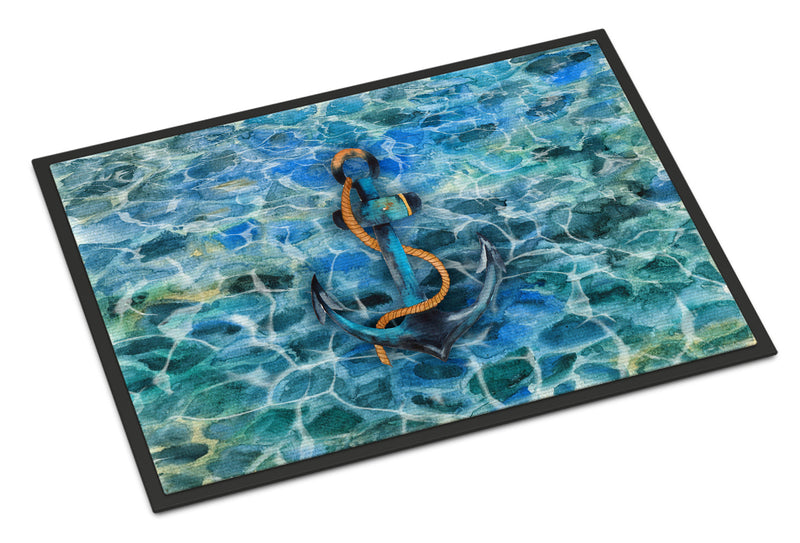 Anchor and Rope Doormat - 24x36 Decorative Floor Mat – Indoor/Outdoor Rug with Artistic Flair BB5370JMAT