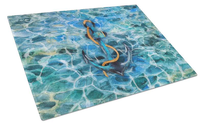 Anchor and Rope Glass Cutting Boards – Durable, Decorative Kitchen Art Large BB5370LCB