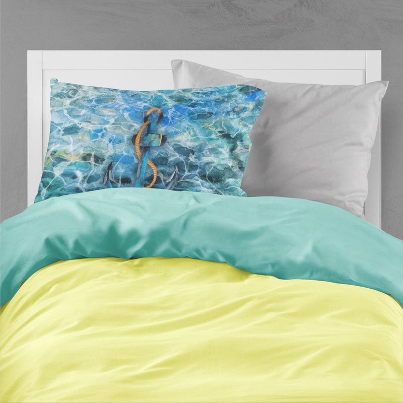 Anchor and Rope Fabric Standard Pillowcase – Artistic Decorative Front, White Back BB5370PILLOWCASE