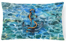 Anchor and Rope Canvas Fabric Decorative Pillow BB5370PW1216