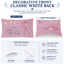 Let's Dance Linen Pink Standard Pillowcase Lightweight Super Soft Easy Care Decorative Artwork Pillowcase, Standard
