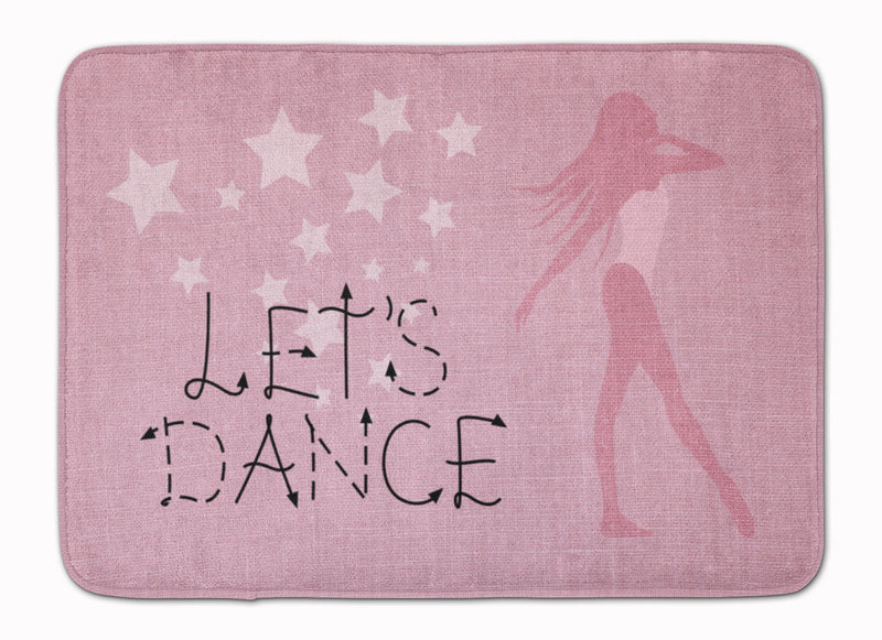 Let's Dance Linen Pink Machine Washable Memory Foam Mat BB5375RUG