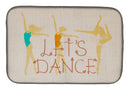 Let's Dance Linen Light Dish Drying Mat Absorbent Dish Drying Mat Pad for Kitchen Counter Dish Drainer Mat for Countertop, 14 x 21", Multicolor