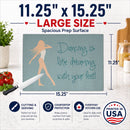 Dancing is Like Dreaming Cutting Board Tempered Glass Kitchen Cutting Surface, Heat Resistant Chopping, Non-Slip Feet, Food Prep & Serving
