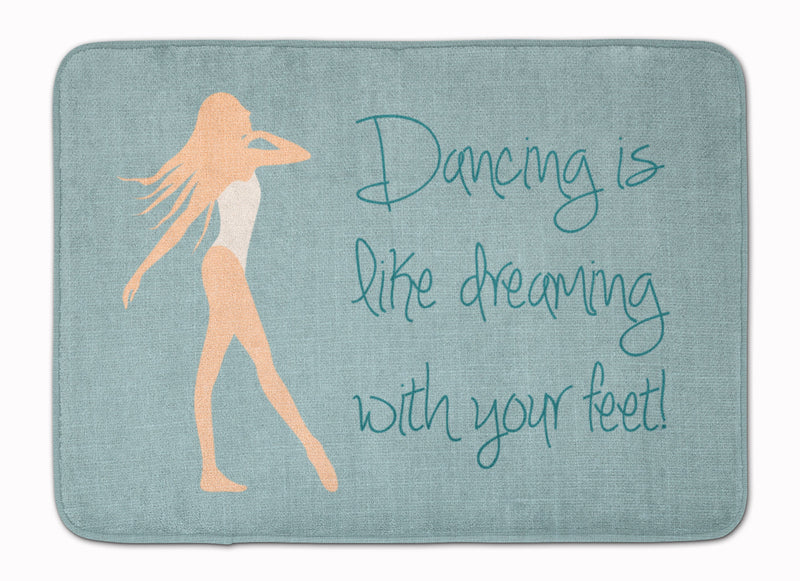 Dancing is Like Dreaming Machine Washable Memory Foam Mat BB5379RUG