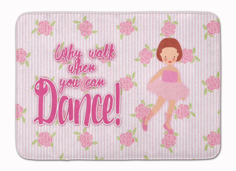 Ballet Red Short Hair Machine Washable Memory Foam Mat BB5383RUG