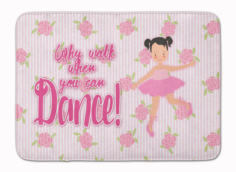 Ballet Pigtails Machine Washable Memory Foam Mat BB5386RUG