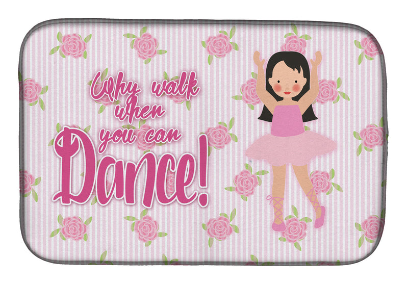 Ballet Long Dark Hair Dish Drying Mat BB5388DDM