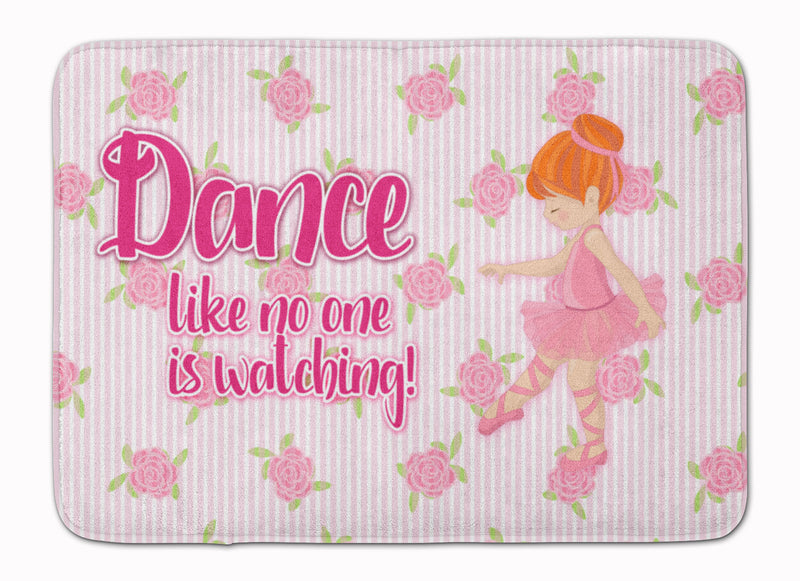 Ballet Dance Red Hair Machine Washable Memory Foam Mat BB5392RUG