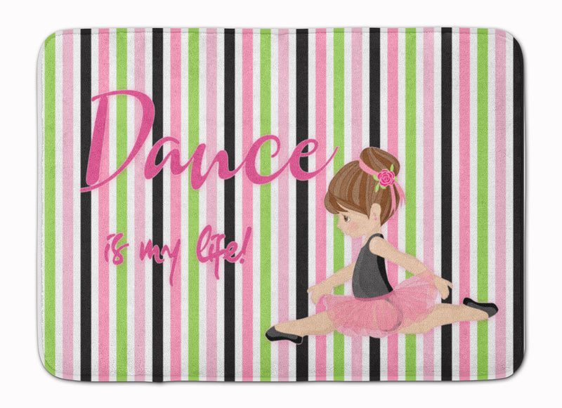 Ballet Dance is my Life Brunette Machine Washable Memory Foam Mat BB5393RUG