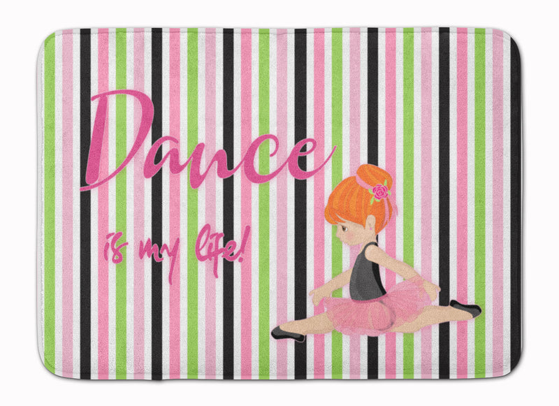 Ballet Dance is my Life Red Machine Washable Memory Foam Mat BB5394RUG