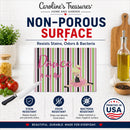 Ballet Dance is my Life Blonde Cutting Board Tempered Glass Kitchen Cutting Surface, Heat Resistant Chopping, Non-Slip Feet, Food Prep & Serving