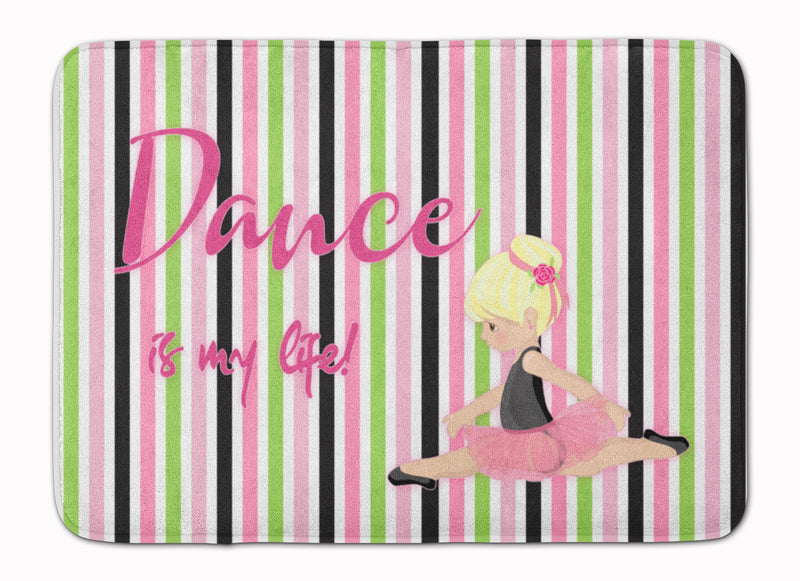 Ballet Dance is my Life Blonde Machine Washable Memory Foam Mat BB5395RUG