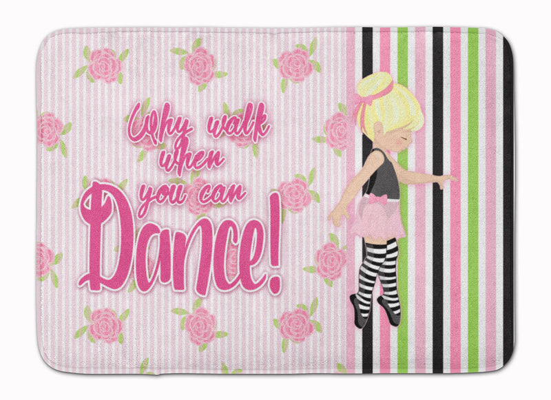 Ballet Dance Stripes Blonde Machine Washable Memory Foam Mat BB5400RUG