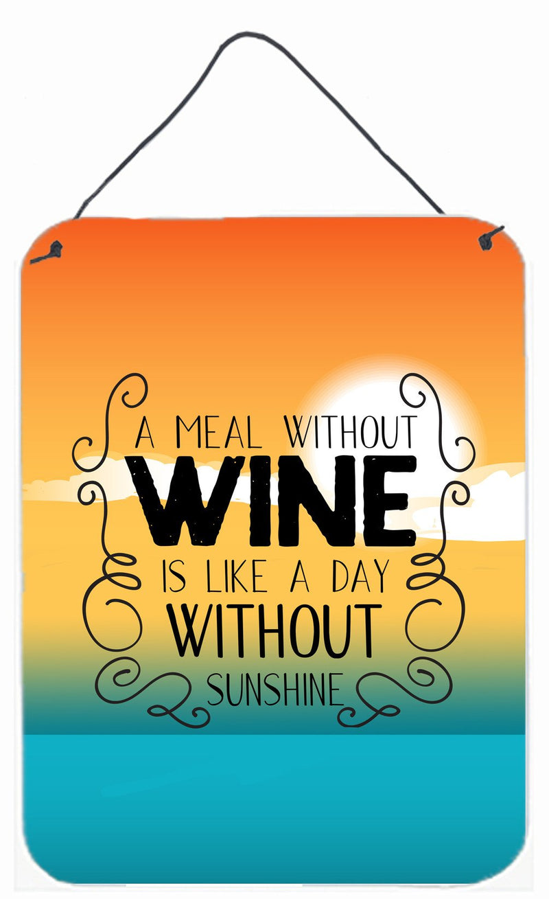 A Meal without Wine Sign Wall or Door Hanging Prints BB5407DS1216