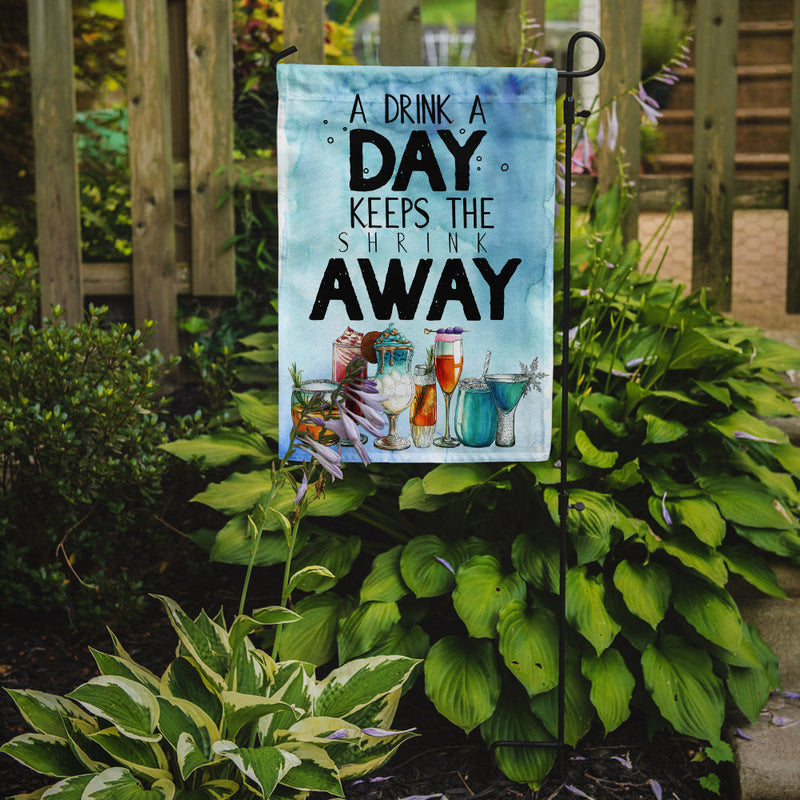 A Drink a Day Sign Flag Garden Size BB5410GF