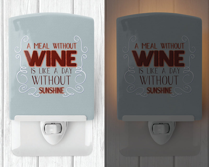 A Meal Without Wine Ceramic Night Light BB5424CNL