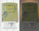 Gardening Open Air Housework Ceramic Night Light Compact, UL-Certified, Ideal for Bedroom, Bathroom, Nursery, Hallway, Kitchen, 6x4x3, Multicolor