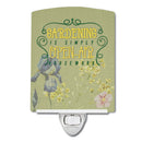 Gardening Open Air Housework Ceramic Night Light Compact, UL-Certified, Ideal for Bedroom, Bathroom, Nursery, Hallway, Kitchen, 6x4x3, Multicolor