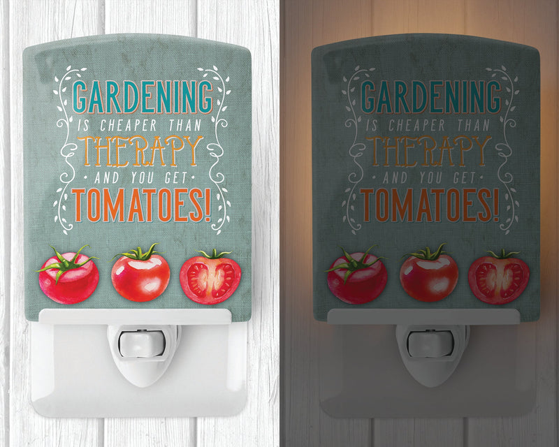 Gardening Therapy and Tomatoes Ceramic Night Light BB5432CNL