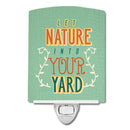 Let Nature into Your Yard Ceramic Night Light Compact, UL-Certified, Ideal for Bedroom, Bathroom, Nursery, Hallway, Kitchen, 6x4x3, Multicolor