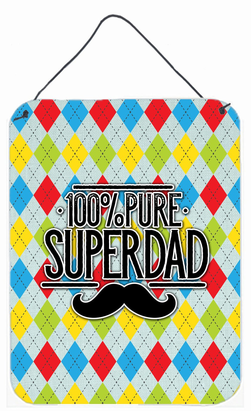 100% Pure Dad Argyle Wall or Door Hanging Prints BB5440DS1216