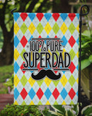 100% Pure Dad Argyle Garden Flag - Outdoor Decorative Yard Flag BB5440GF