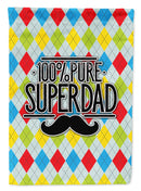 100% Pure Dad Argyle Garden Flag - Outdoor Decorative Yard Flag BB5440GF