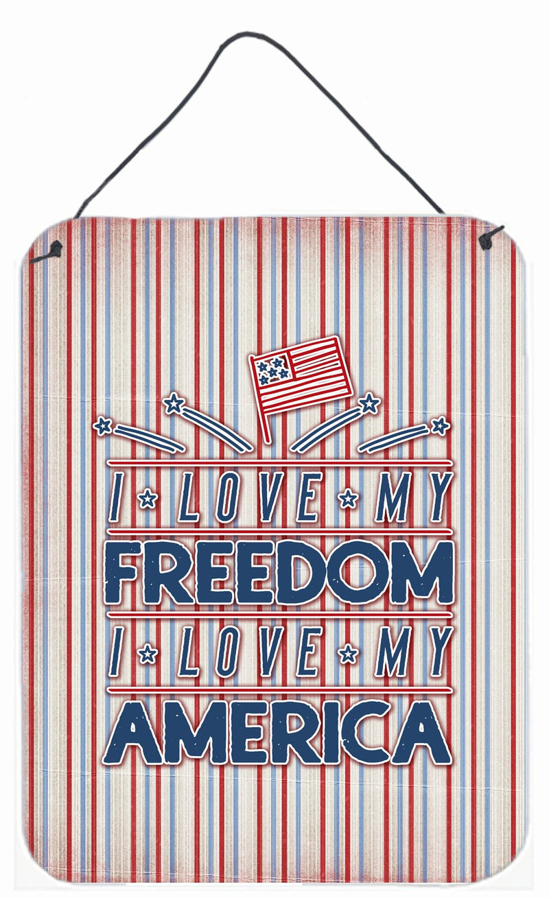 Freedom I Love America Wall or Door Hanging Prints BB5444DS1216