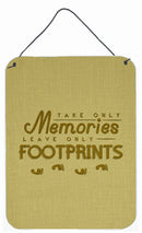 Take Memories Leave Footprints Wall or Door Hanging Prints BB5464DS1216