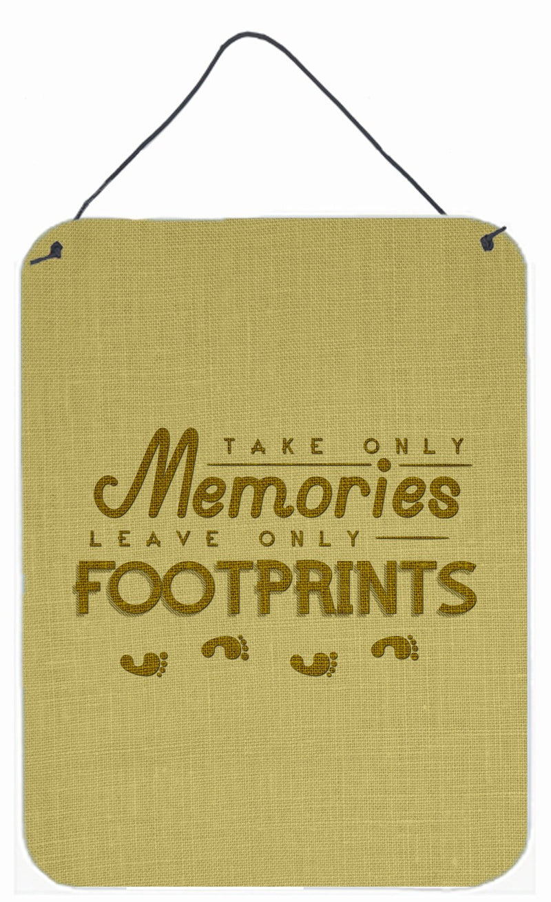 Take Memories Leave Footprints Wall or Door Hanging Prints BB5464DS1216