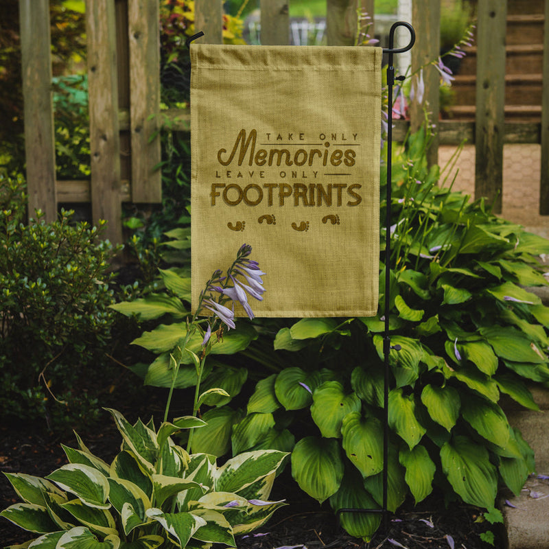 Take Memories Leave Footprints Flag Garden Size BB5464GF