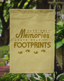 Take Memories Leave Footprints Garden Flag - Outdoor Decorative Yard Flag BB5464GF