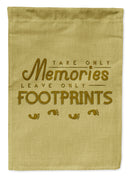 Take Memories Leave Footprints Garden Flag - Outdoor Decorative Yard Flag BB5464GF