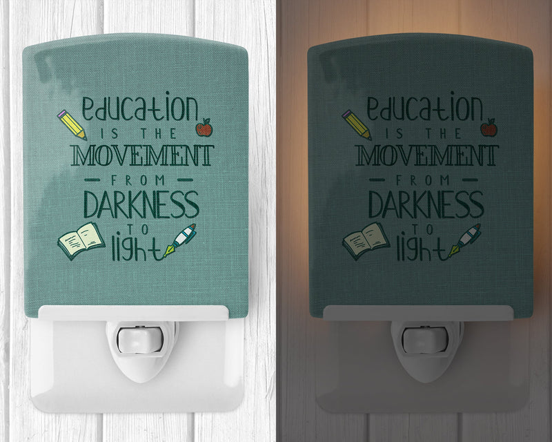 Education is Movement Teacher Ceramic Night Light BB5472CNL