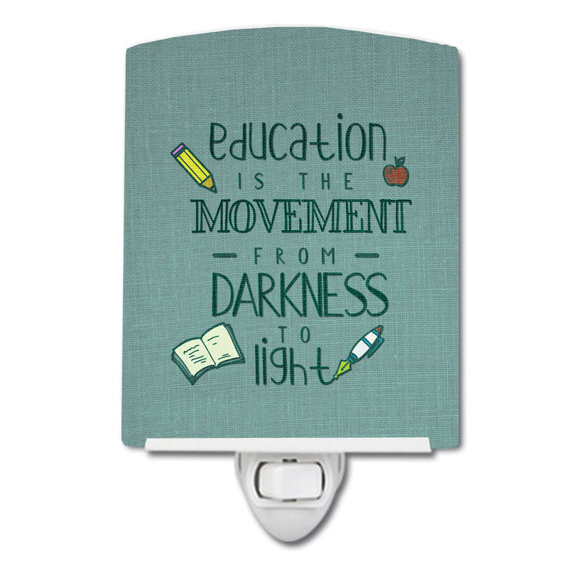 Education is Movement Teacher Ceramic Night Light BB5472CNL