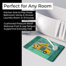 Greatest Adventure Camper Van Memory Foam Kitchen Mat Machine Washable Anti-Fatigue Cushion Comfort Bath or Kitchen Rug