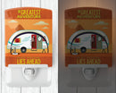 Greatest Adventure New Camper Ceramic Night Light Compact, UL-Certified, Ideal for Bedroom, Bathroom, Nursery, Hallway, Kitchen, 6x4x3, Multicolor