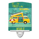 Be in the Woods Camper Van Ceramic Night Light Compact, UL-Certified, Ideal for Bedroom, Bathroom, Nursery, Hallway, Kitchen, 6x4x3, Multicolor