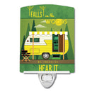 Be in the Woods Retro Camper Ceramic Night Light Compact, UL-Certified, Ideal for Bedroom, Bathroom, Nursery, Hallway, Kitchen, 6x4x3, Multicolor