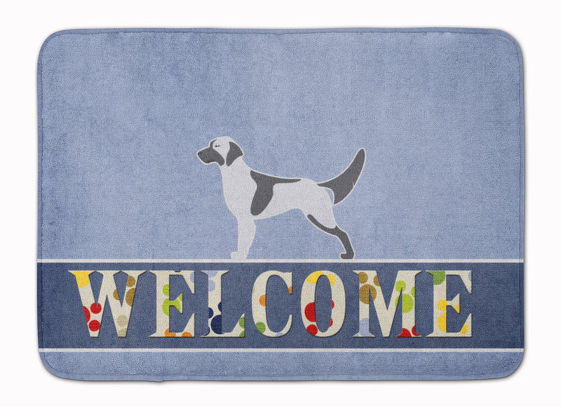 English Setter Welcome Machine Washable Memory Foam Mat BB5485RUG