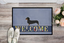 Dachshund Welcome Doormat Indoor Outdoor 24H X 36W Front Door Mat Rugs for Entryway, Non Slip Washable Low Pile,