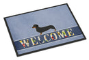 Dachshund Welcome Doormat Indoor Outdoor 24H X 36W Front Door Mat Rugs for Entryway, Non Slip Washable Low Pile,