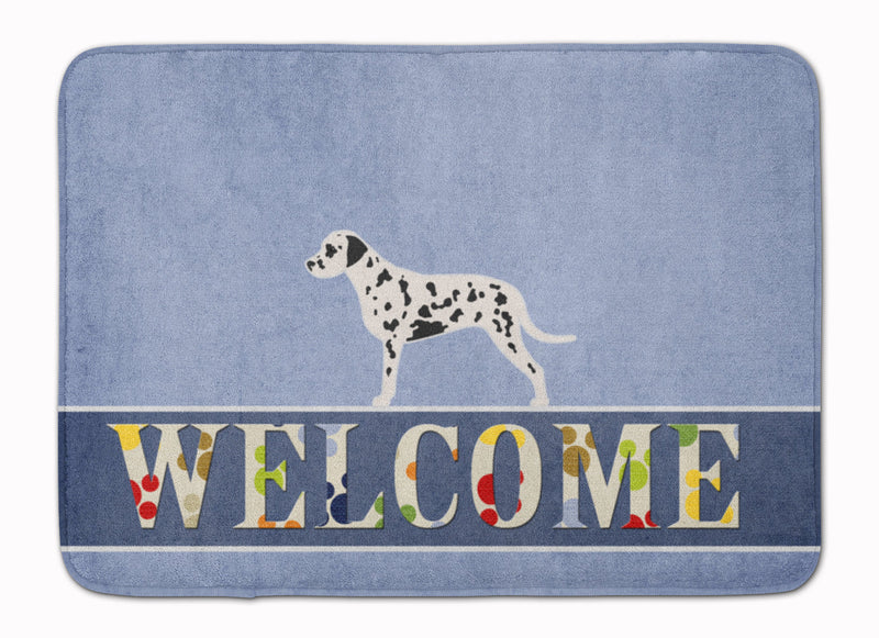 Dalmatian Welcome Machine Washable Memory Foam Mat BB5487RUG