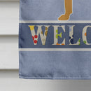 Bloodhound Welcome Flag Canvas House Size BB5488CHF