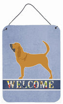 Bloodhound Welcome Wall or Door Hanging Prints BB5488DS1216